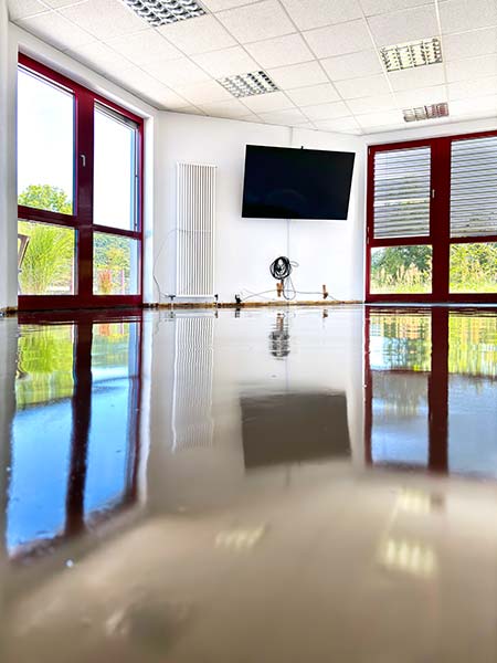 frisch nivellierter Boden